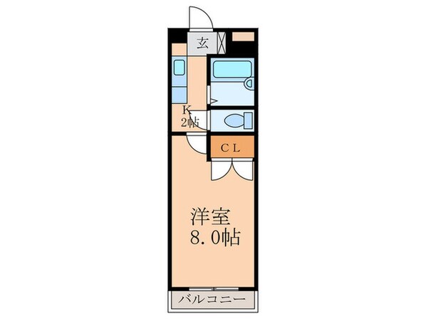 ＫＭマンション北方の物件間取画像